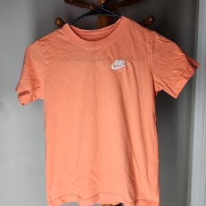 Nike Boys Orange T-Shirt Small – Good Condition, See Photos